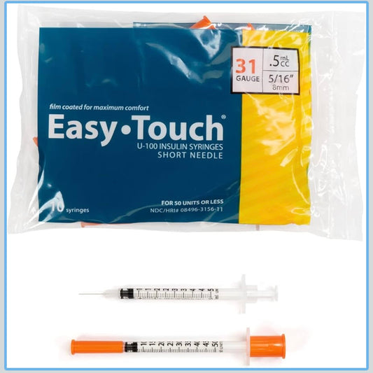 Easy Touch 31g .5ml syringes qty 10
